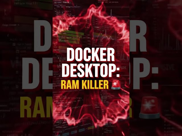 Why Docker Desktop Destroys Your RAM ⚡ #Shorts #Programming