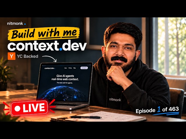 Vibe Coding a YC-Funded Startup — Context.dev | Episode 1