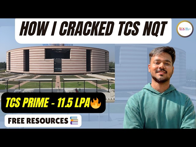 TCS NQT 2026 Preparation Guide 🔥 | How I Cracked TCS Prime 11.5 LPA 💵 | Exam Pattern + Resources 📚