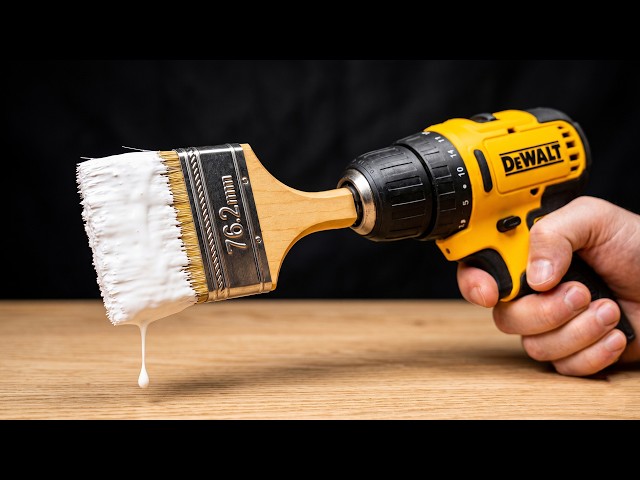 Just Insert A Paint Brush Into The Drill! Millions Are Shocked | Inventor Clever