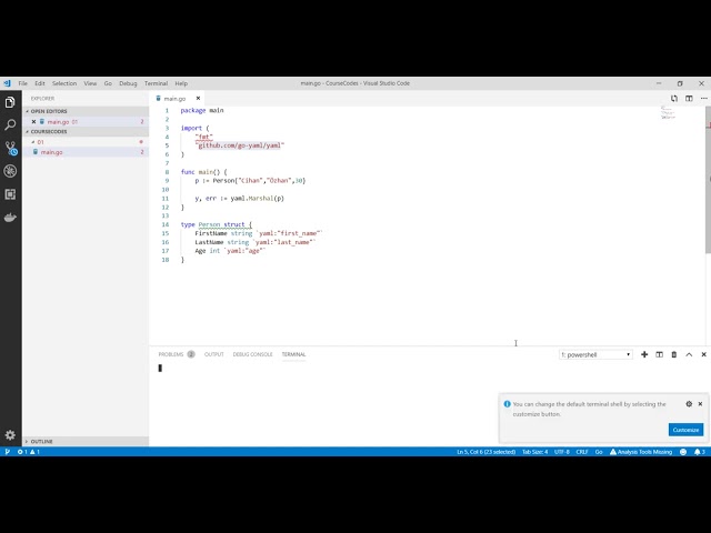 Go Programlama : Go ile YAML Kullanımı - 1