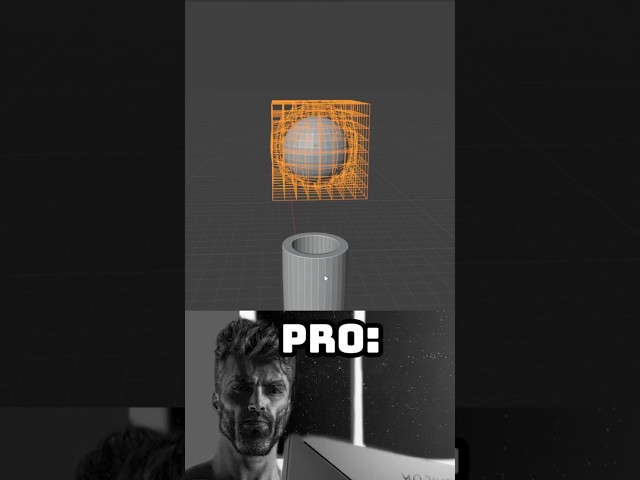 Lattice Modifier in Blender in 1 minute!!#noobvspro#blender#tutorial@Polyfjord@CGGeek@steak