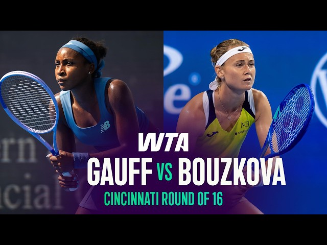 Coco Gauff vs. Marie Bouzkova | 2026 Cincinnati Round of 16 | WTA Match Highlights