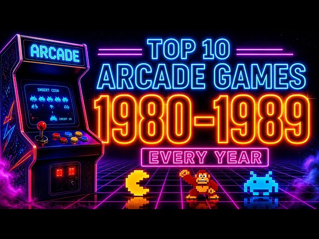 Top 10 Arcade Games of Each Year (1980–1989) | The Ultimate ‘80s Arcade Countdown