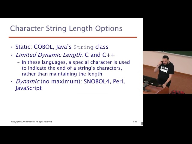CSI3120 - 13 - Data Types part 2 (String and Array Types) - Concepts of Programming Languages