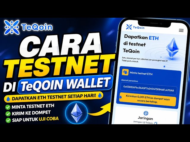 HOW TO TESTNET TeQoin WALLET 🔥 Get FREE Testnet ETH Every Day!