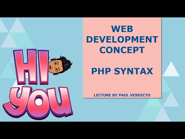 Web development || php syntax || 12th std computer applications|| chapter-4||TN syllabus