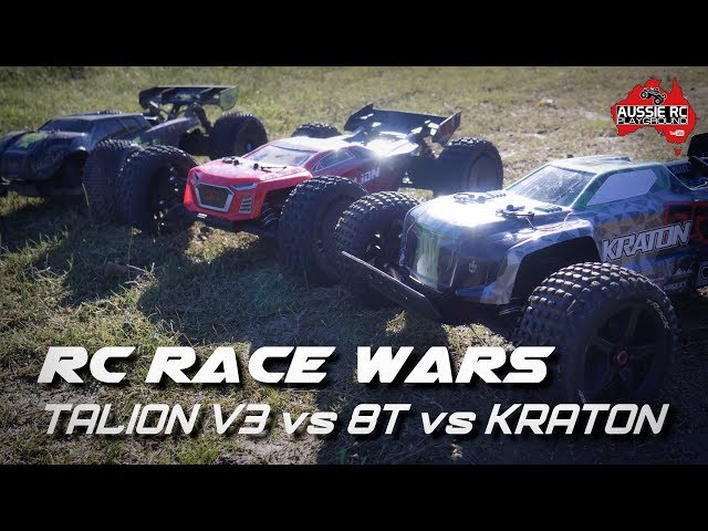 RC RACE WARS: Losi 8T vs TalionV3 vs KratonV3