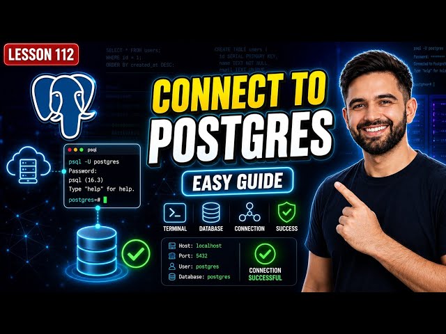 How to Connect to PostgreSQL Database | PostgreSQL Connection Tutorial for Beginners