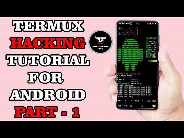 TERMUX HACKING TUTORIAL FOR ANDROID IN TAMIL