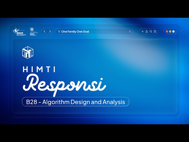 HIMTI Responsi 2026/2027 | Algorithm Design and Analysis [B28] | UAS Semester Genap