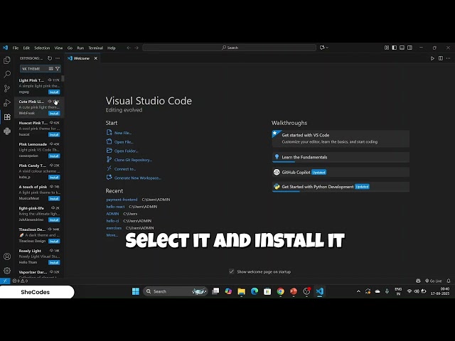 Turn VS Code Pink in 60 Seconds!