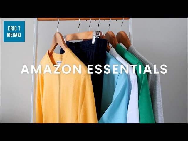 [AMAZON ESSENTIALS HAUL] Men's T-shirt, Sweatshirt, Joggers Review | Brand Spotlight