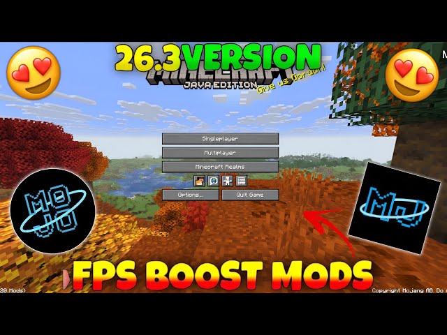 Minecraft 26.3 FPS Boost + Fix All Glitches 🔥 | Mojo & Mj Launcher