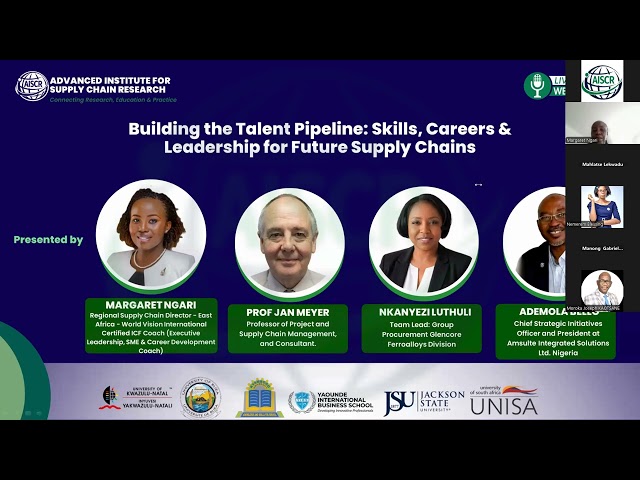 Building the Talent Pipeline: Skills, Careers & Leadership for Future Supply Chains- August 2026