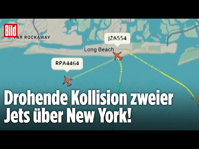 New York: Zwei Jets nur Sekunden vor dem Crash – Cockpit schlägt Alarm!