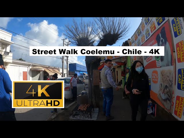 🇨🇱 Street Walk Coelemu - Chile - 4K