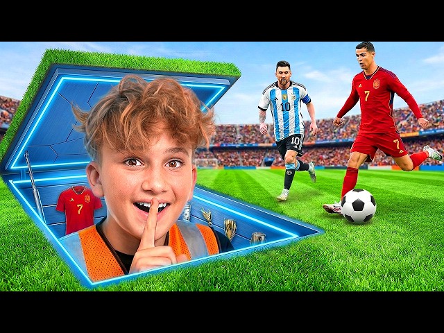 ⁠I Built a SECRET Soccer Field For Ronaldo!