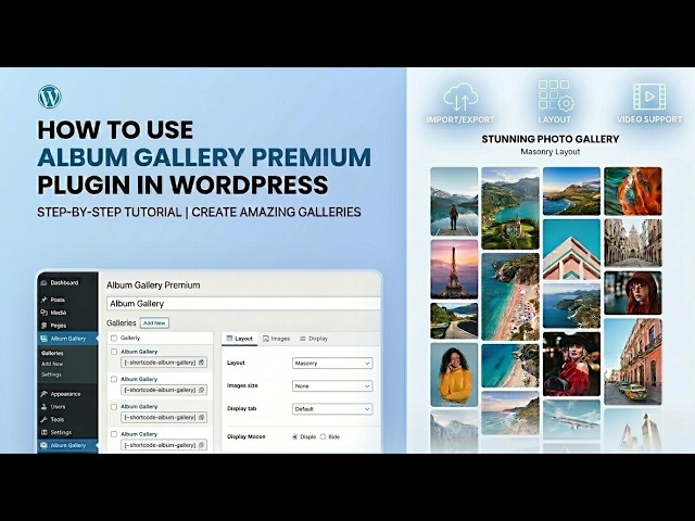 How to Use the Album Gallery Premium Plugin in WordPress (Step-by-Step)