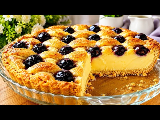 Italian cherry pie🍒 DISAPPEARES from the table faster than it can cool! Easy recipe