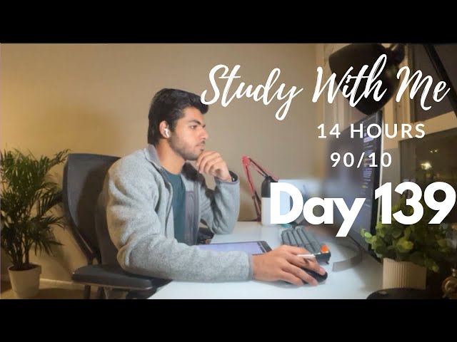14 Hour Live Study With Me|Medical Student|90/10 Pomodoro 🍅| Rain Sounds🌧️|Day 139