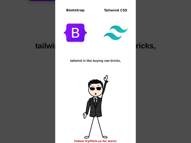 Bootstrap vs Tailwind CSS #bootstrap #tailwindcss #css #webdevelopment #frontend #coding #shorts