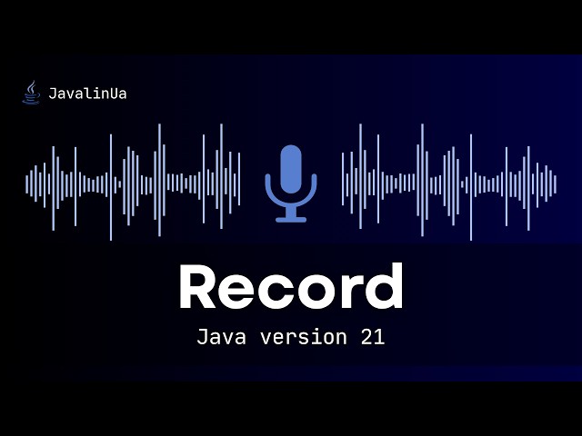 Java version 21. Record.