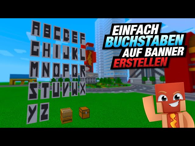 So bekommst du Buchstaben auf Banner | Minecraft Banner Tutorial [EASY]