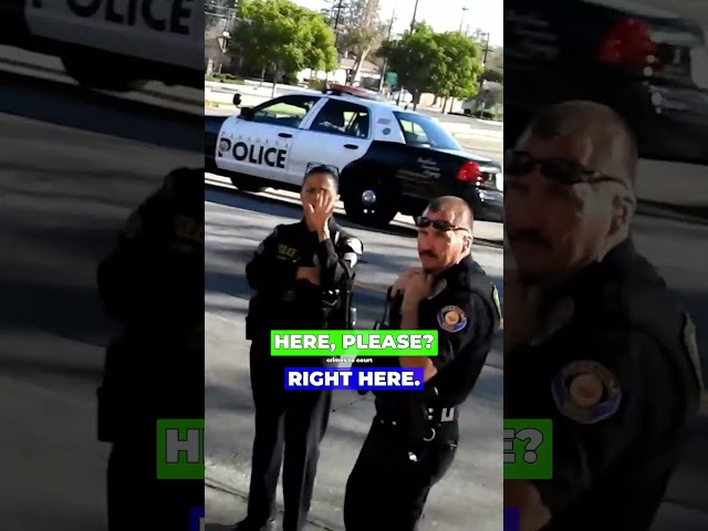 Five Police Cars VS 1 First Amendment Auditor in California
