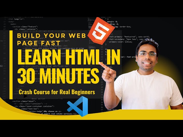 HTML Made Easy – The Only Crash Course You Need (30 Minutes)