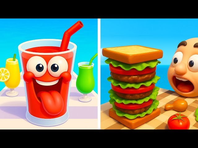 Juice Run vs Sandwich Runner✅💚✅Walkthrough Max Gameplay NG3472