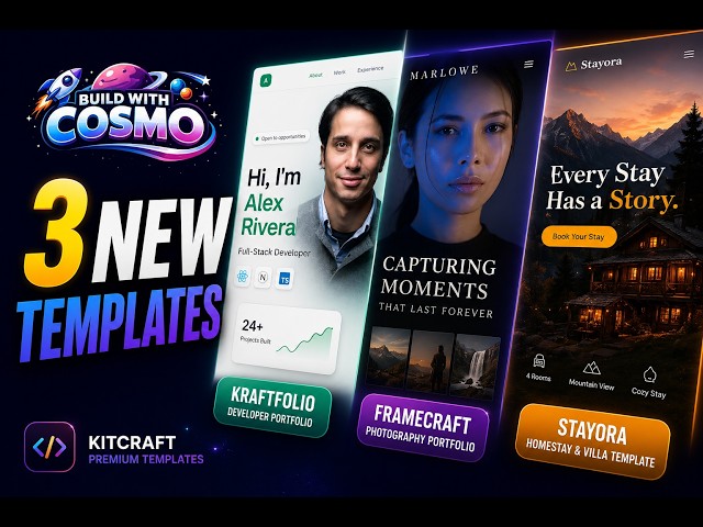 I Built 3 Premium Website Templates for KitCraft