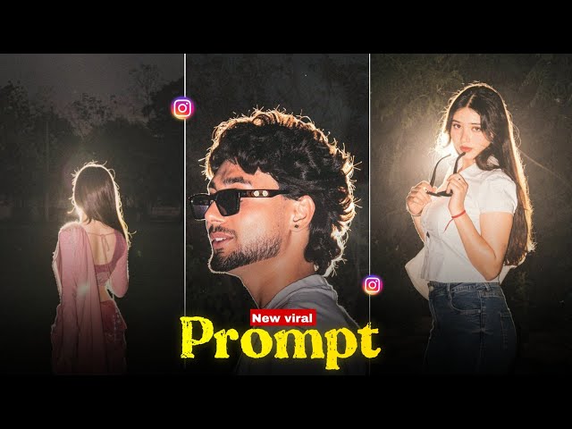 Instagram Trending Night Light Cinematic Ai Photo Editing | Ai Viral Photo Editing Editing Prompt