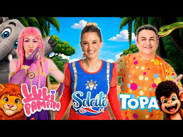 Solcito ☀️@Lulipampin_oficial y @DiegoTopaOk  - ¡En la selva! 🌿🌴🦁🐘🐍🐵