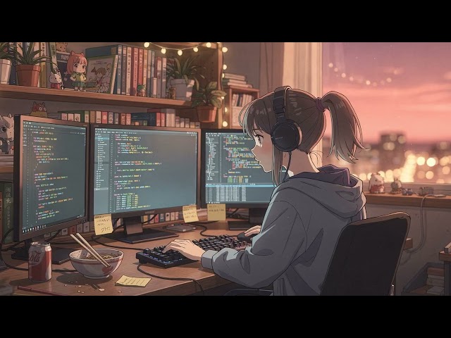 lofi coding radio 🎧 chill beats to code / study / focus to ~ starry night focus