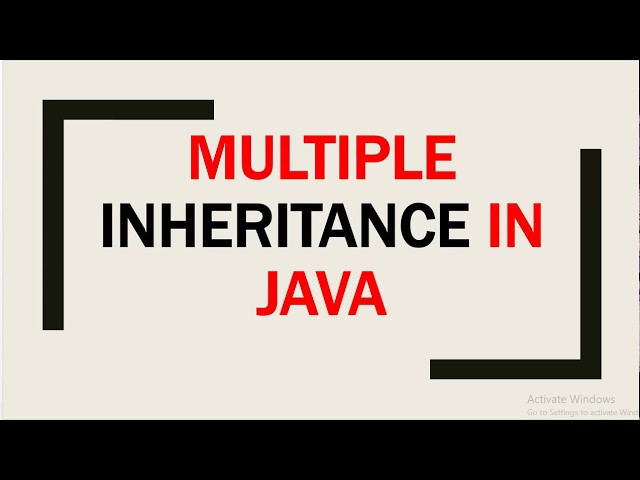 Why Java Doesn't Support Multiple Inheritance