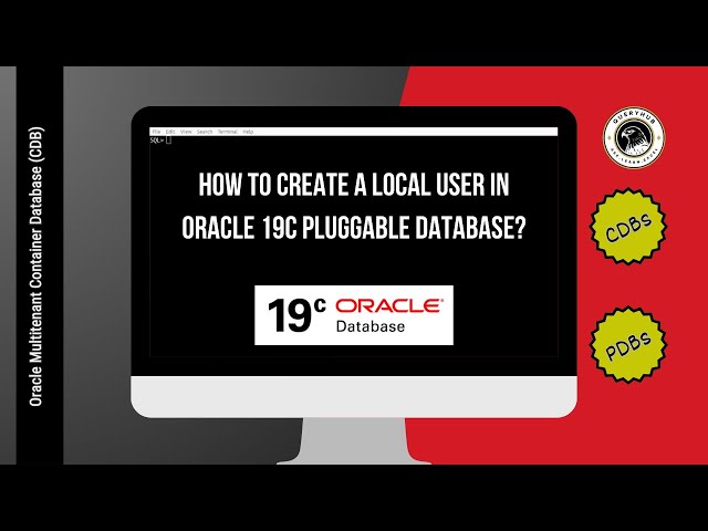 How to create a local user in Oracle 19c Pluggable Database? #containerarchitecture