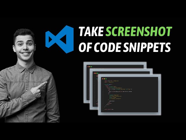 Screenshot your Code in VS Code 2024 [ vscode Trick ]