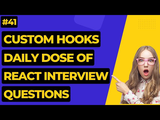 #41 Custom Hooks In React? | React Interview Questions #react #reactinterviewquestions #codingdoctor