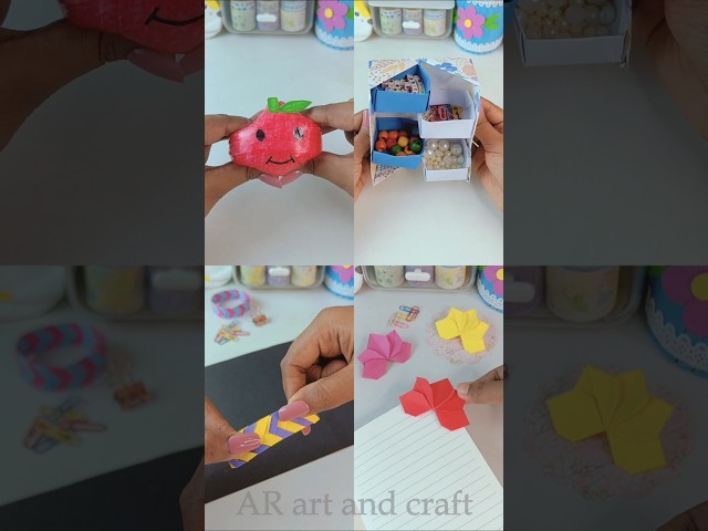 DIY easy paper craft ideas🤩 #shorts #youtubeshorts #art #craft
