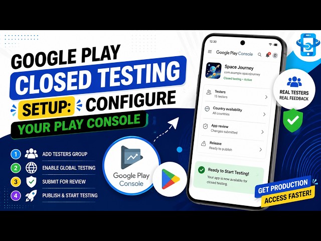 Google Play Closed Testing Setup: Configure Your Play Console for Real Testers