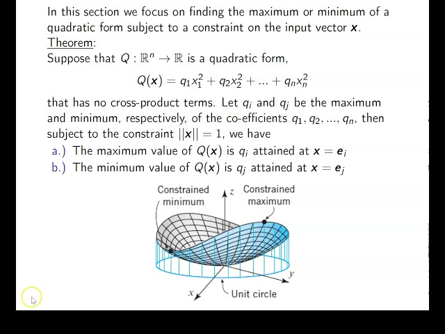 Ch. 11.3 Constrained Optimization