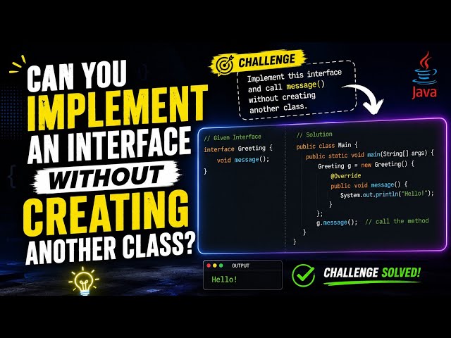 Java Challenge #1: No Extra Class Allowed