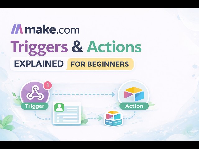 Make.com Triggers & Actions Explained for Beginners