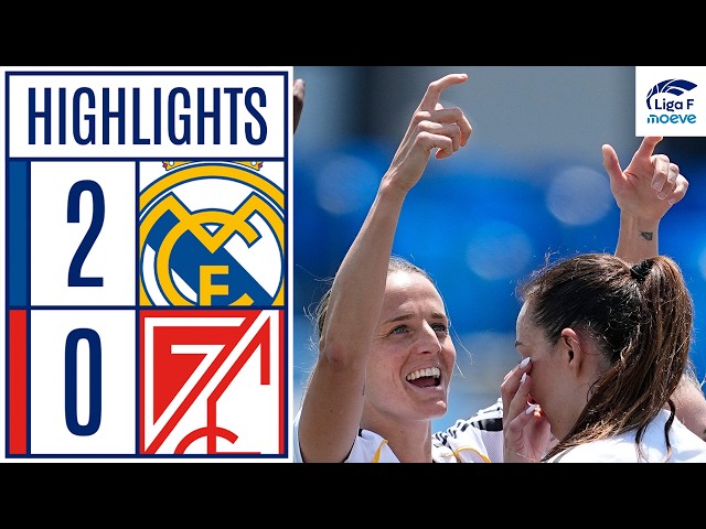 REAL MADRID CF 2 - 0 GRANADA CF | RESUMEN LIGA F MOEVE