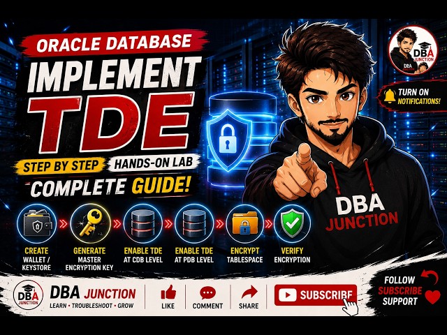 Oracle TDE Explained & Configured in 25 Minutes | Complete Live Lab #oracle #TDE #security #DBA #yt