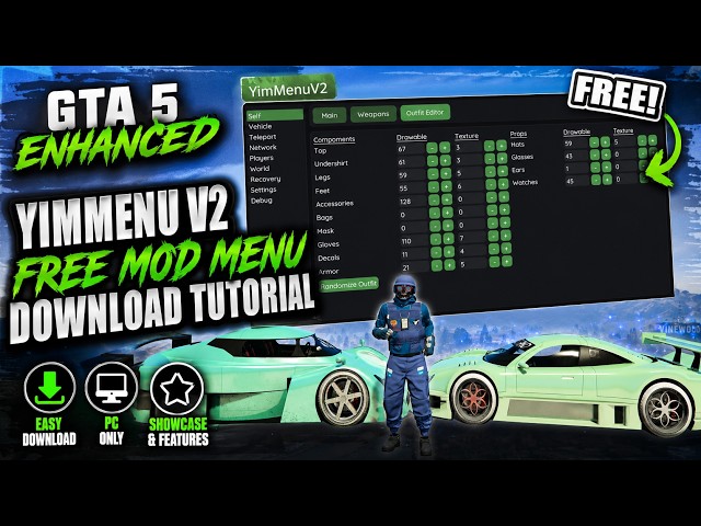 GTA 5 Enhanced FREE Mod Menu Download & Install Tutorial (YimMenu V2) | Full Setup + Showcase 2026