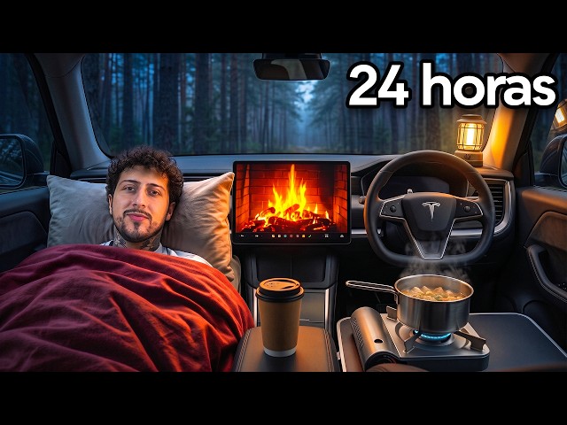 Intenté Acampar En Mi Tesla Por 24 Horas