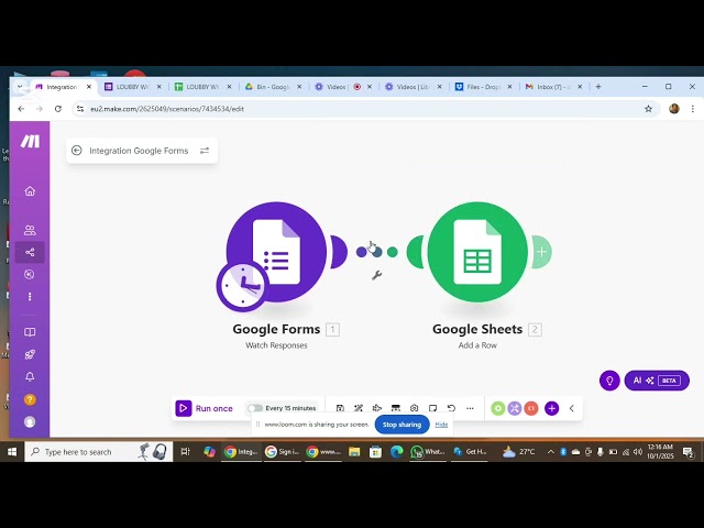 Google Form Automation Tutorial | Connect Google Forms to Google Sheets Using Make.com