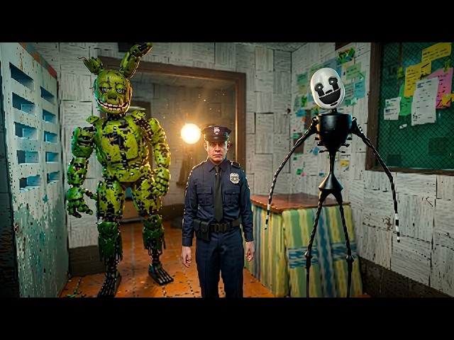 LOS ANIMATRÓNICOS ASUSTAN AL GUARDIA FNAF 3 ► Garry's Mod